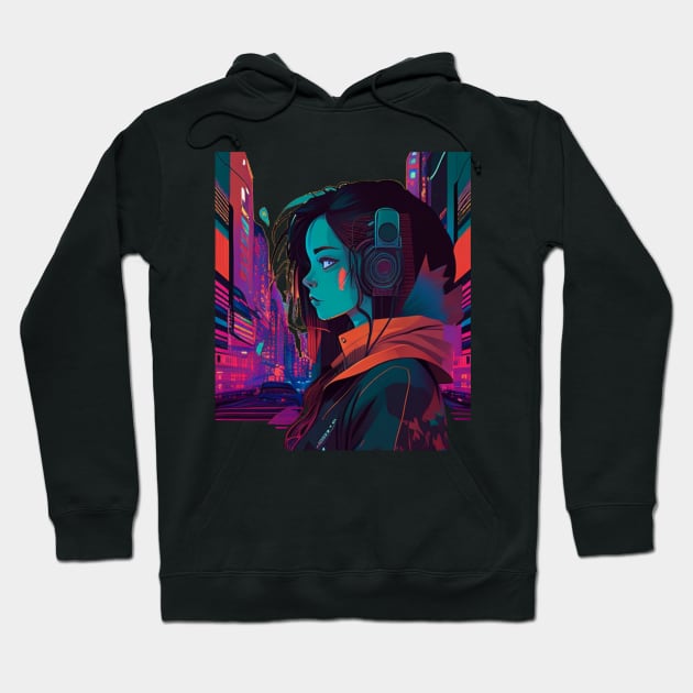 LOFI HIP Hop - Anime Girl Hoodie by TriHarder12